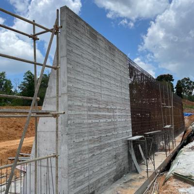 Triple T Retaining Wall Austin Height 8 After Casting
